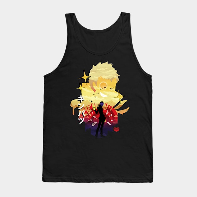 Skull Sunset Tank Top by DANDINGEROZZ